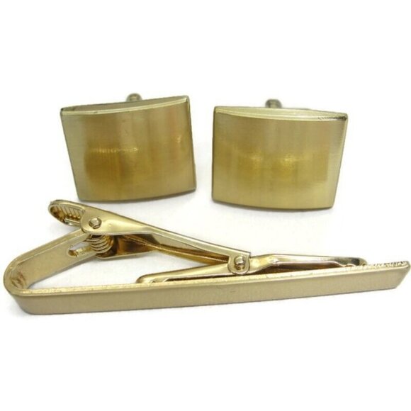 Cufflinks Tie Clip Set 3 Colors His Private Items Accessories IOB - Picture 14 of 16